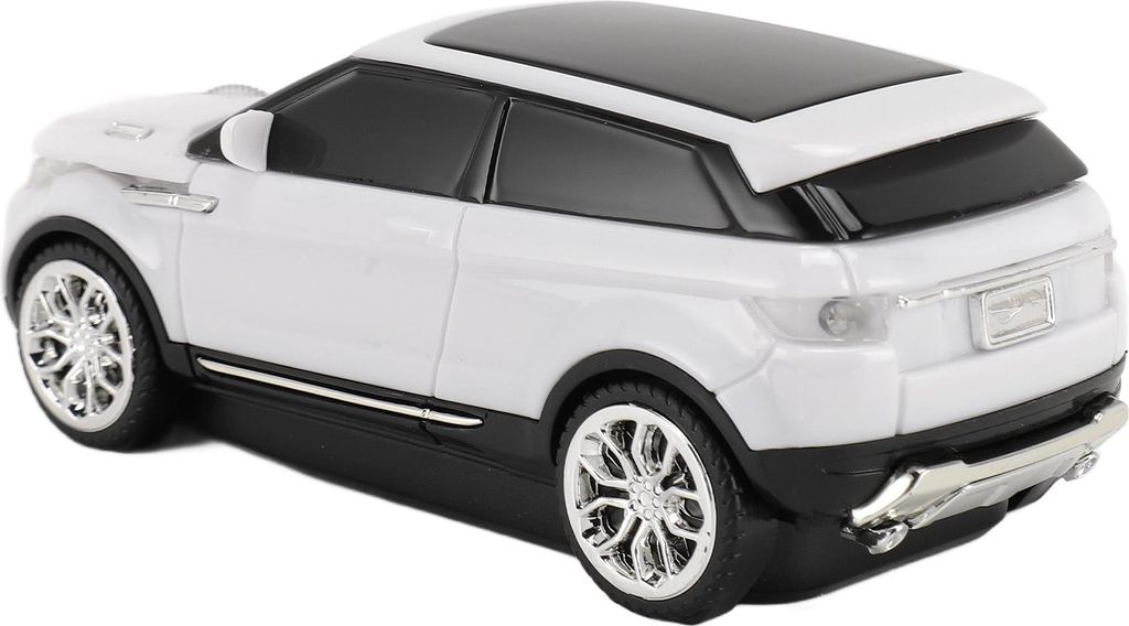Car Shape Wireless Gaming Mäuse 2.4GHz 1600 DPI Cool 3D Car Shape Computermaus mit USB-Empfänger für Laptop Weiß