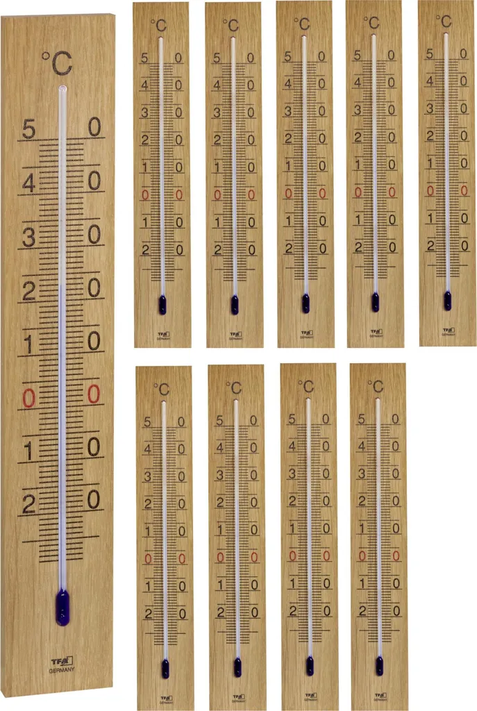 Termometro Parete TFA 12.1059 Quercia | Design Analogico Tedesco 274mm - 7