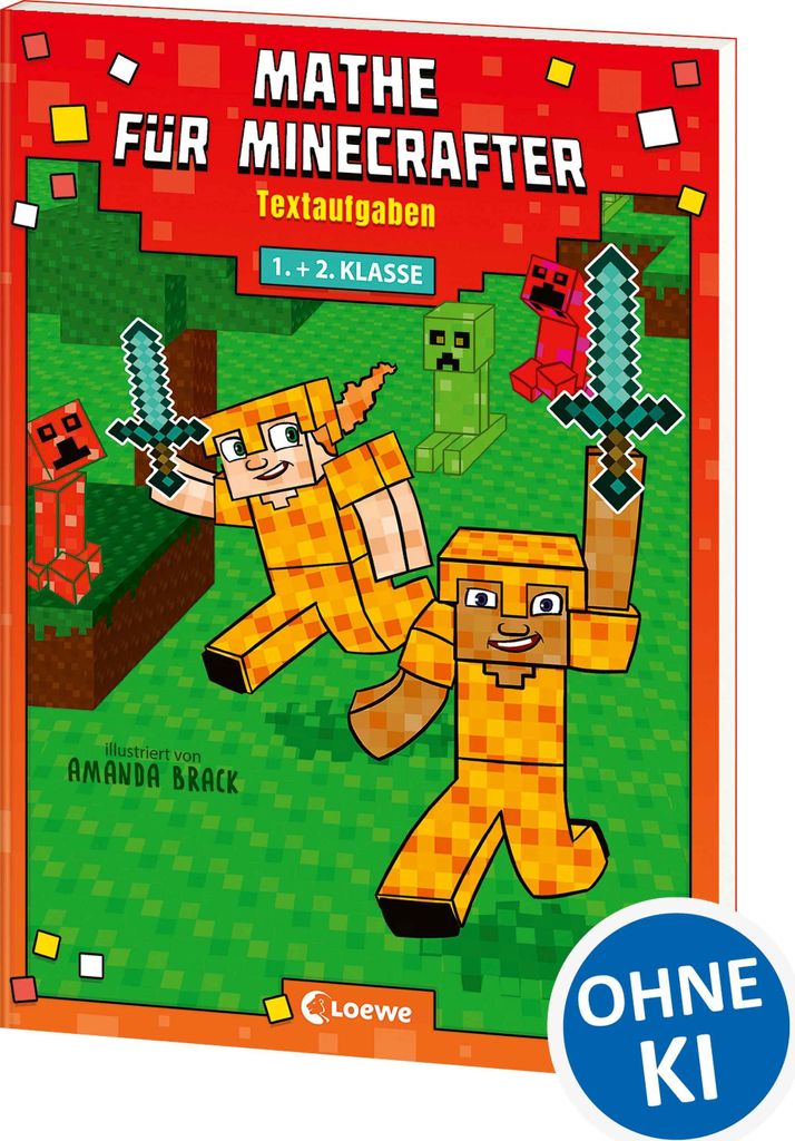 Mathe für Minecrafter - Textaufgaben 1. und 2. Klasse Produktbild 