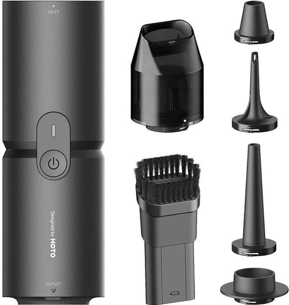Mini-Handstaubsauger und Luftpumpe HOTO QWCXJ001, 1900 mAh Produktbild 