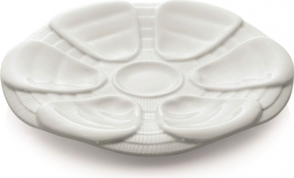 Talerz na 6 ostryg - porcelana Zdjęcie produktu 