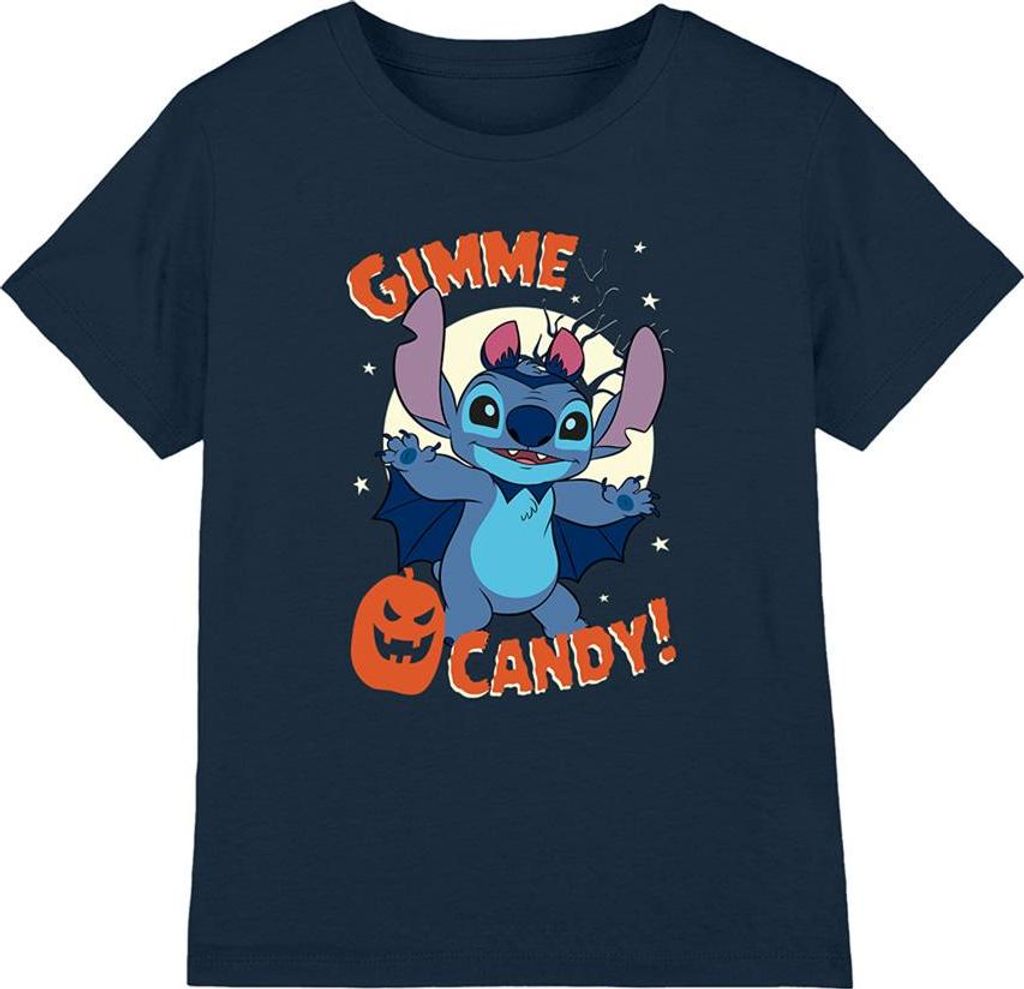 Lilo & Stitch - "Gimme Candy" T-Shirt für Kinder TV25707 (104) (Marine)