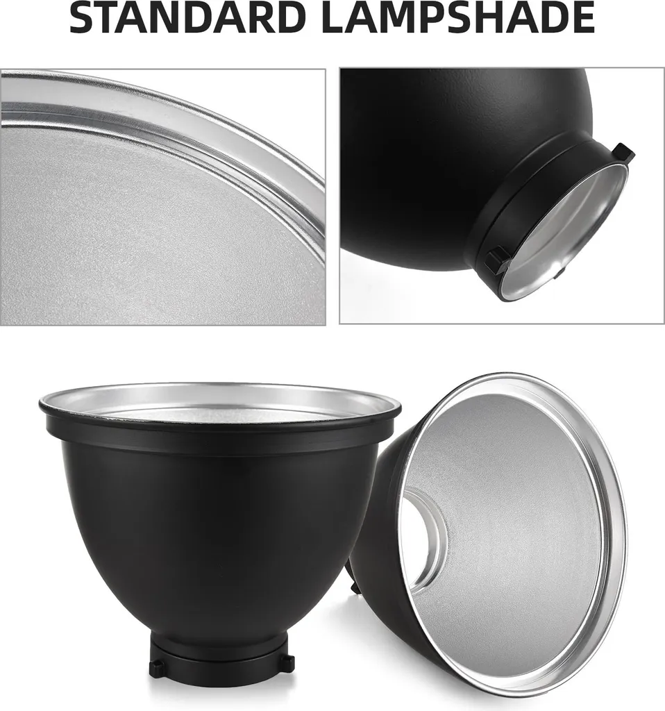 Diffusore Riflettore 9" Bowens Mount: Modellatore Luce con Grid 60°