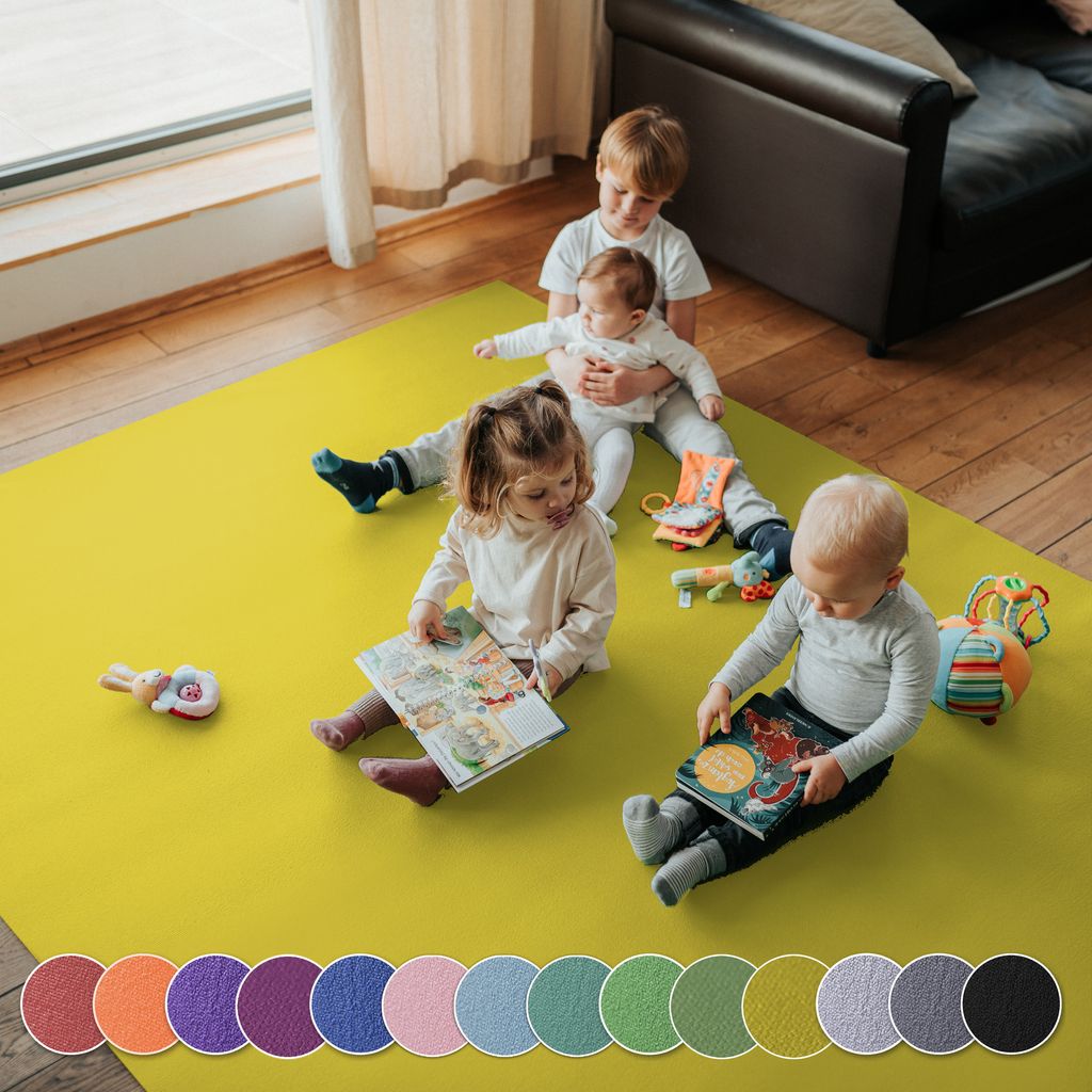 Podložka na plazenie SanoSoft XXL 180x240cm Mango žltá Obrázok produktu 