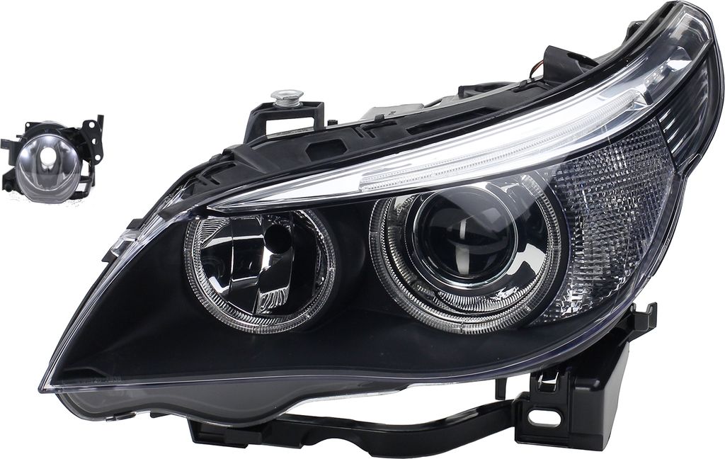 Johns, Scheinwerfer passend für BMW 5er E60 E61 01/05-03/07 Xenon D2S H7 Links + Nebel. 63127160193 63177897187 7897187