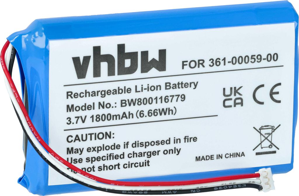 vhbw Akku kompatibel mit Garmin Zumo 340LM, 390LM, 350LM, Produktbild 
