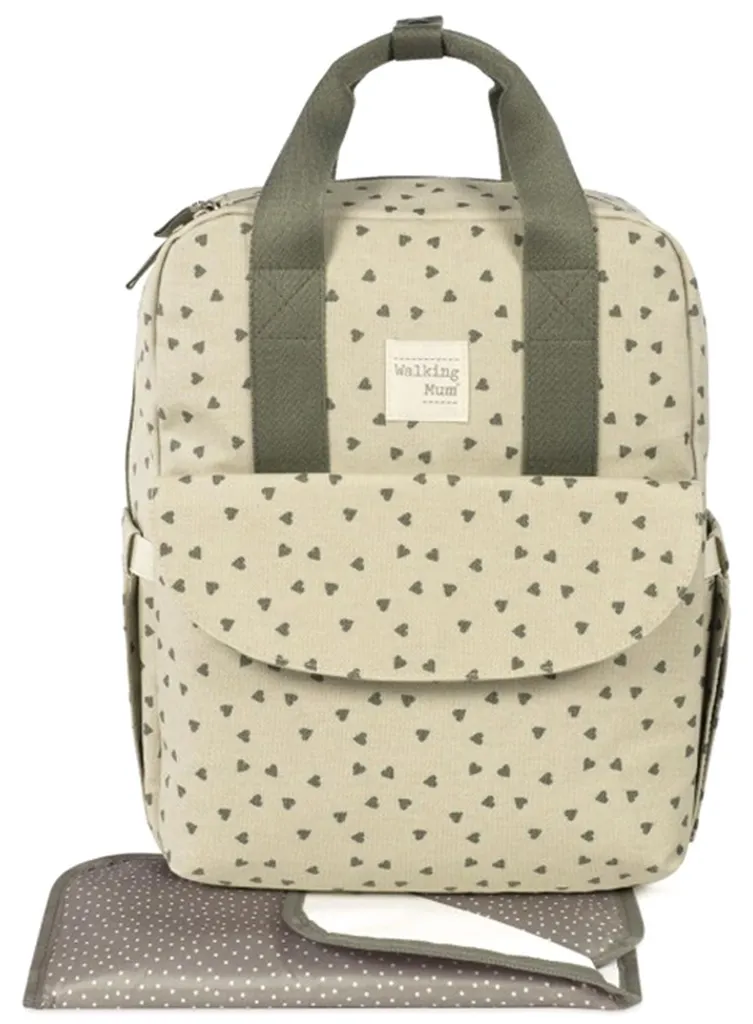 Petit sac à dos à langer vert Walking Mum - Ultra léger et résistant