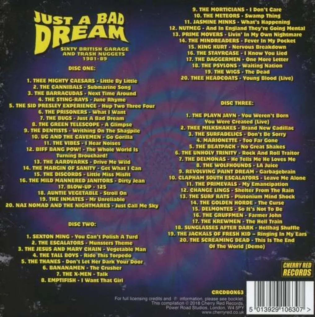 Compilation Rock Alternative British Garage & Trash Nuggets Coffret 3 CD