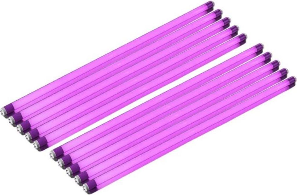 8741 LED Röhre 10erPack 230Volt 10W T8 150cm 1000Lm Kunststoff Pink