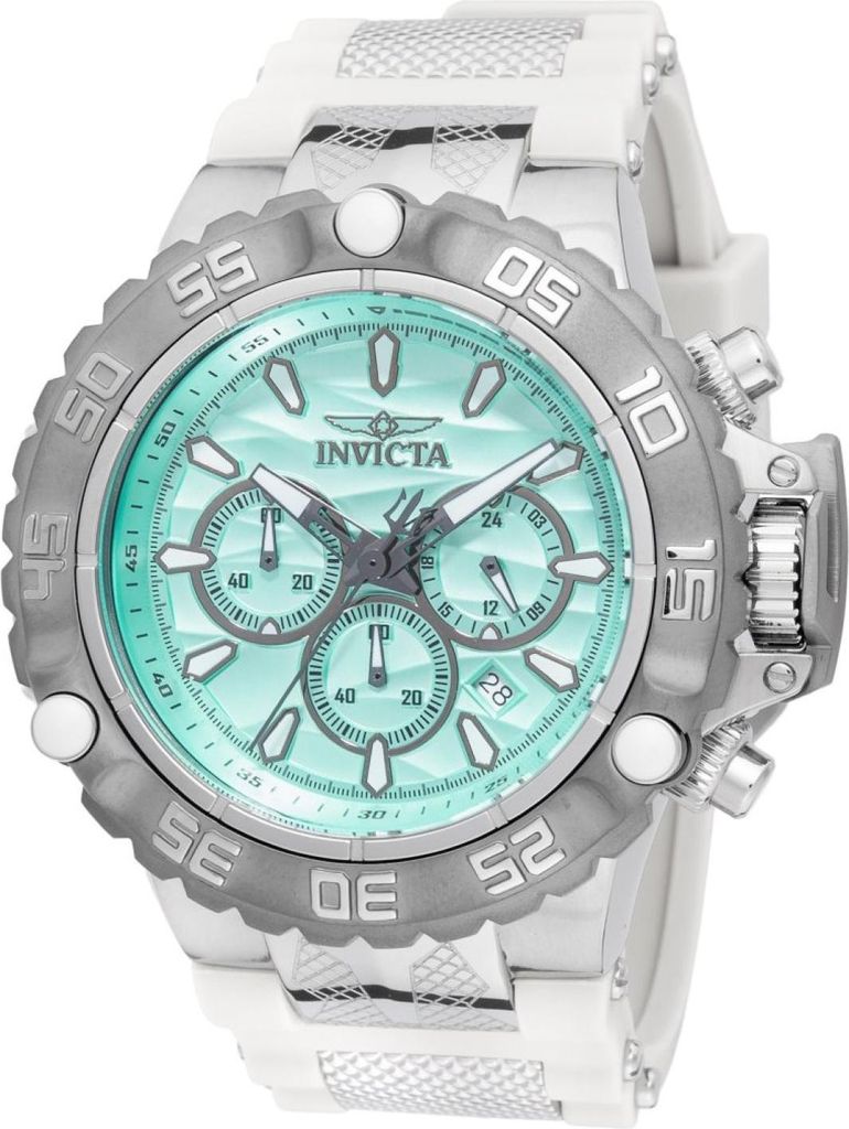 Invicta Subaqua - Poseidon 48557 Herren uhr - Wasserdicht - Analog - Quarzuhrwerk - Edelstahl mit blauen zifferblat - 55mm
