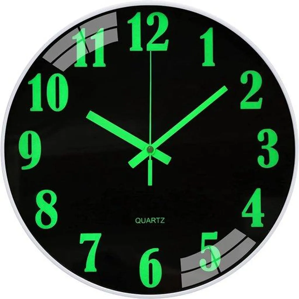 Horloge murale facile à lire la nuit sans bruit pour chambre d'enfant