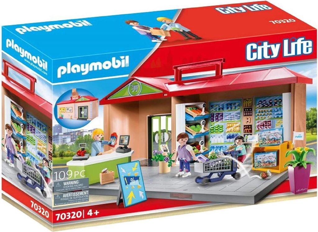 PLAYMOBIL City Life Take Along Grocery Store, Zestaw Zdjęcie produktu 