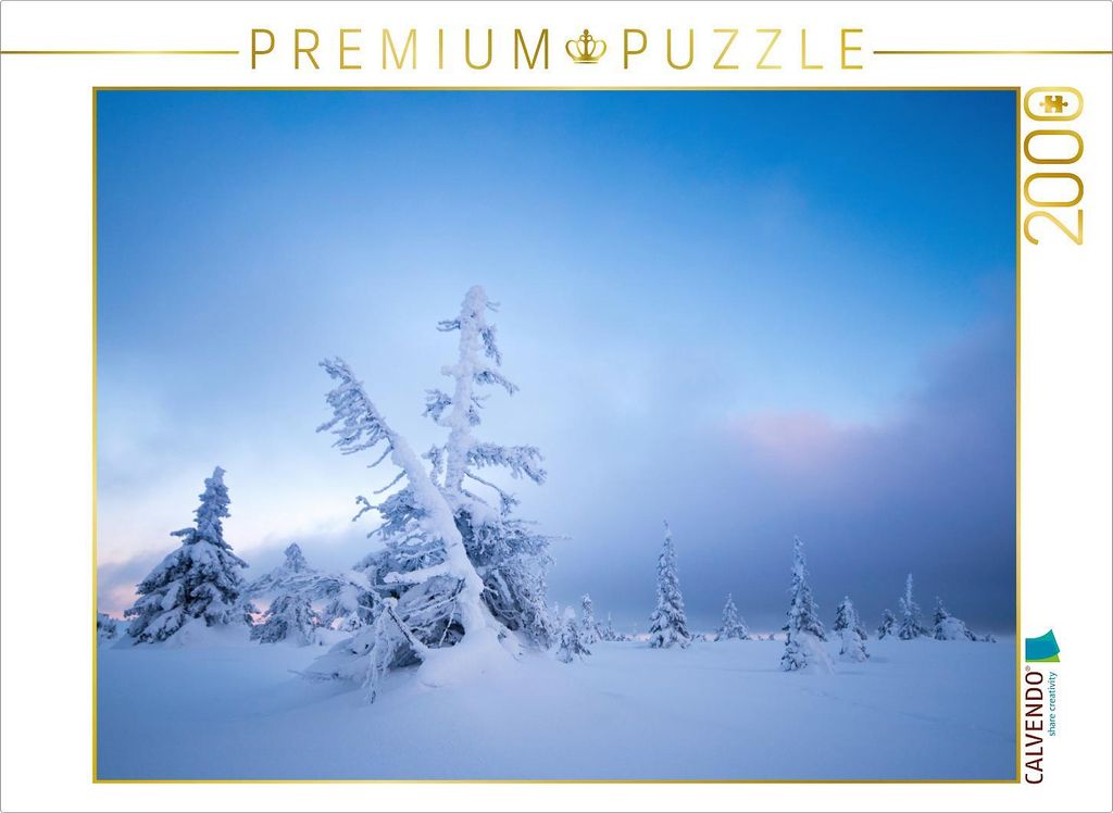 CALVENDO Puzzle Ein Motiv aus dem Kalender Karelien - Winterwandern in Finnland 2000 Teile Puzzle quer | 2000 Teile Lege-Größe 90x67cm Foto-Puzzl...