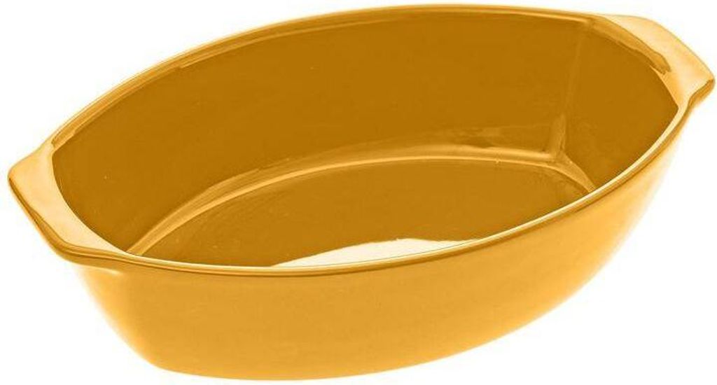 Ovale schale 28x17cm "keramik" gelb - 5 five simply smart