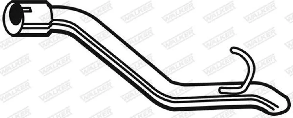 Tube intermédiaire d'échappement pour Focus - Modèle WALKER 10371