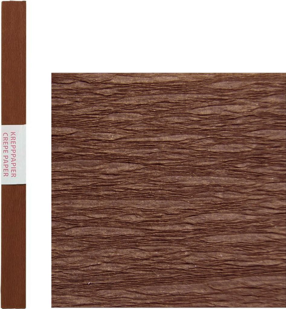 Spirit Krepppapier Standard 200 x 50 cm, Farbe:braun Produktbild 