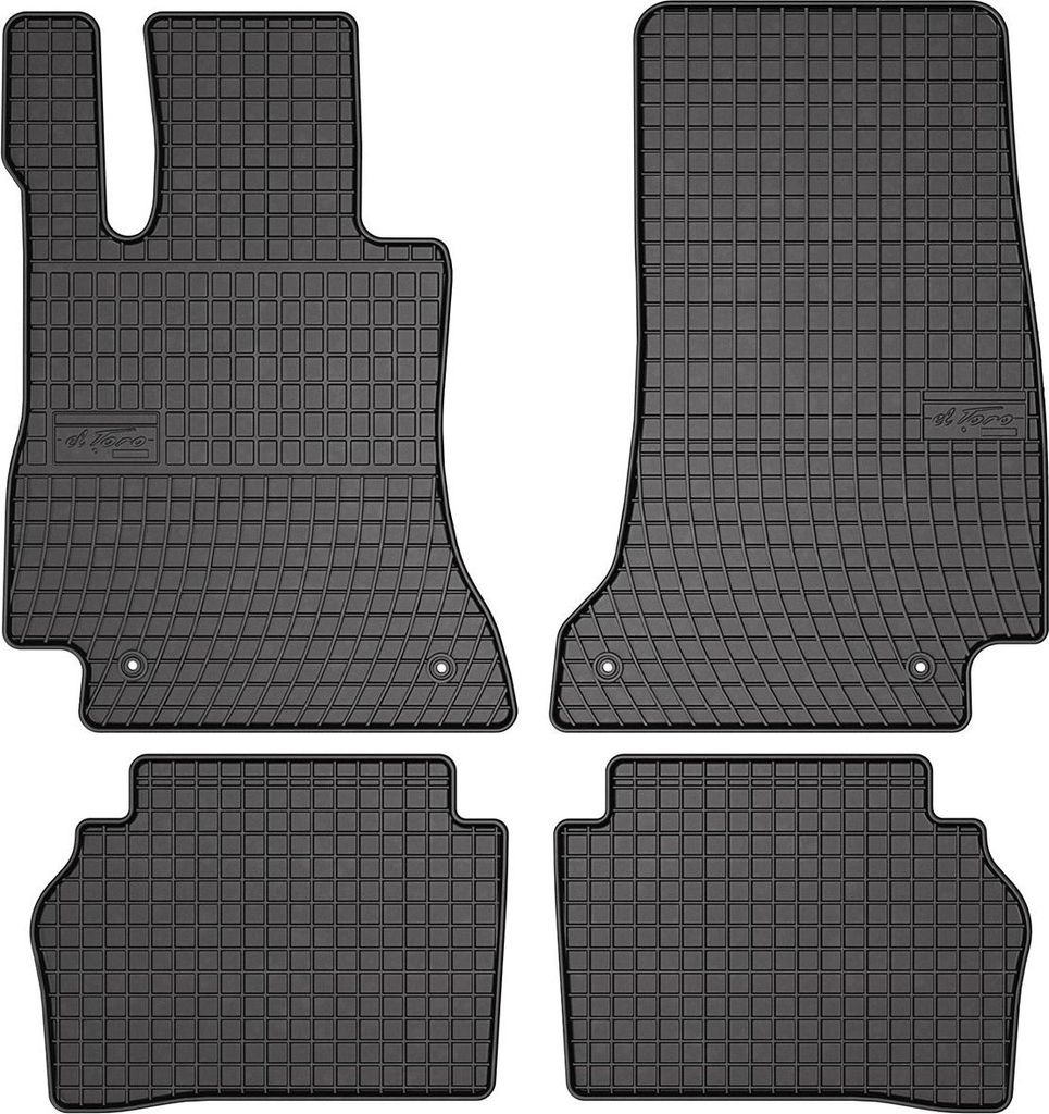 2016-2025 Mercedes E Klasse W213 Fußmatten Gummi Schwarz 4 Produktbild 