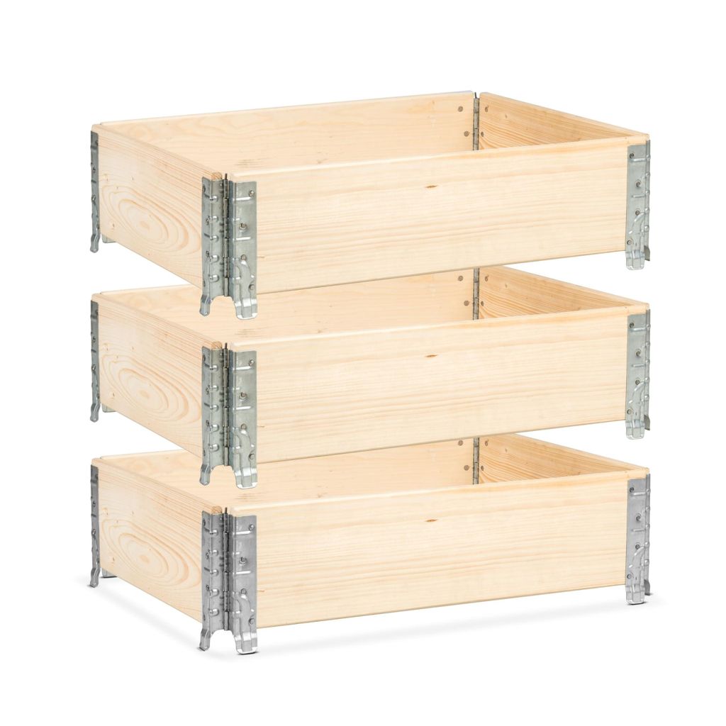Lit surélevé GARDIVO 80 x 60 x 20 cm - 3 pièces cadre Image du produit 