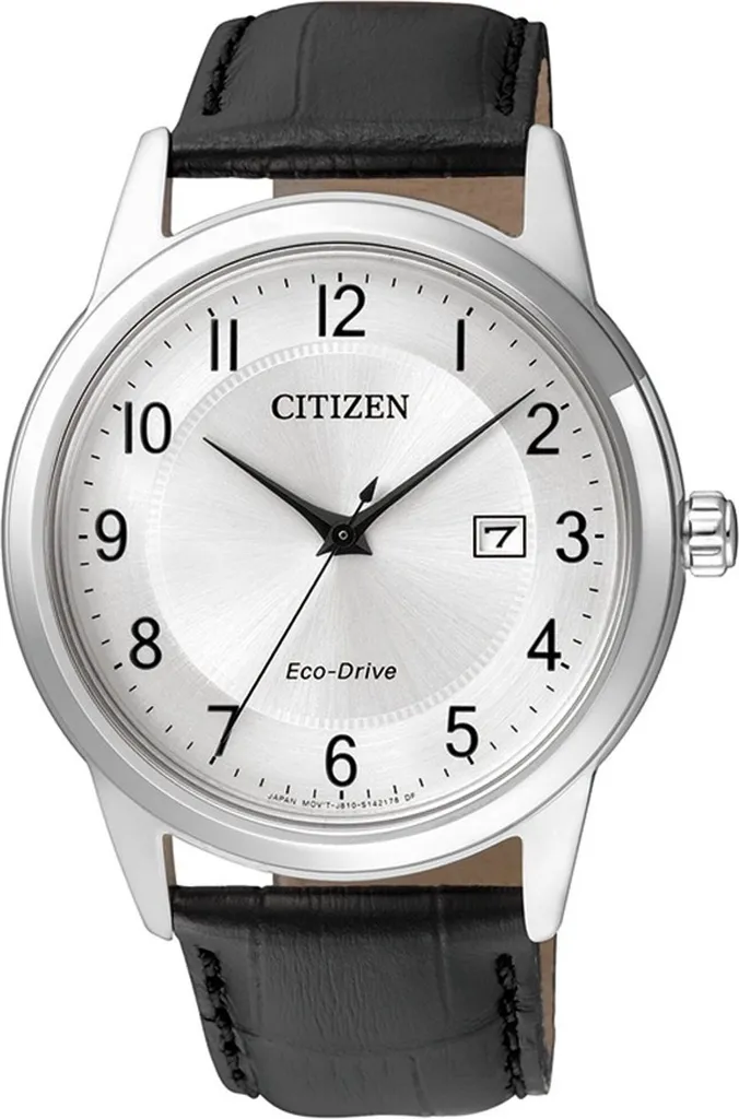 Citizen AW1231-07A Orologio Uomo Eco-Drive Pelle Nero - Offerta Online