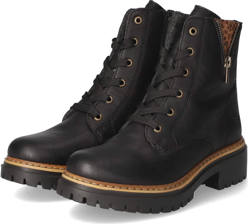 Rieker Veterschoenen Hoog  Veterschoenen Hoog - zwart - Produktbild 