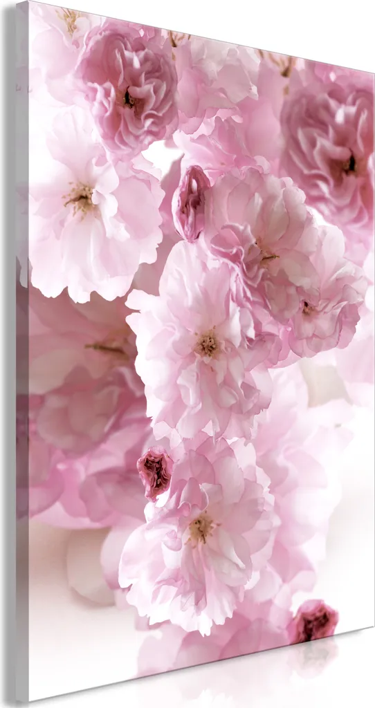 Stampa su Tela Fiori Rosa 80x120 cm - Quadro Arredo Casa Moderno