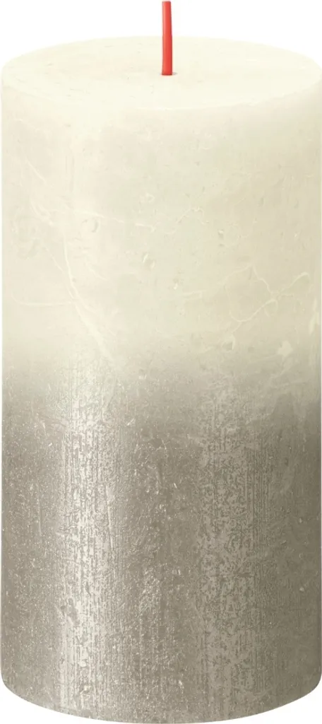 Bolsius Candela Colonna Rustica Champagne Metallic Set Eventi - 3