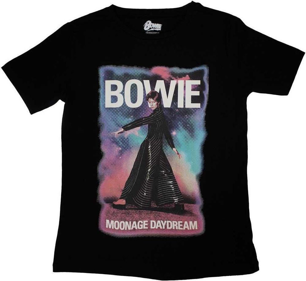 David Bowie - "Moonage Daydream" T-Shirt für Damen RO10347 (XL) (Schwarz)