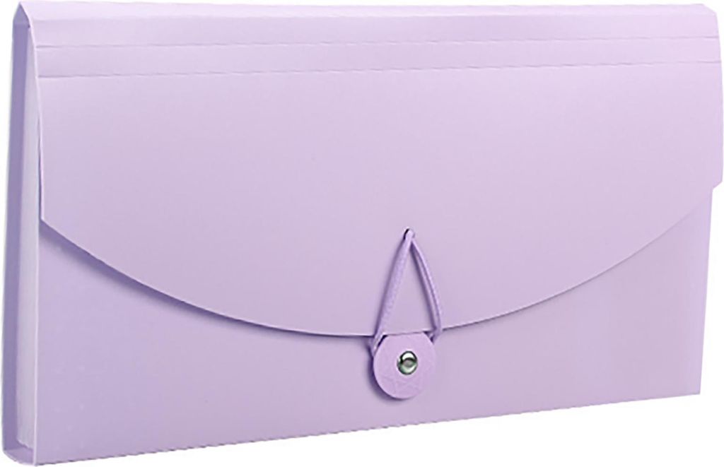 Fächermappe mit 13 Fächern, professionelle wasserfeste Dokumente für Rechnungsbelege mit Mehrwertsteuer, Lila