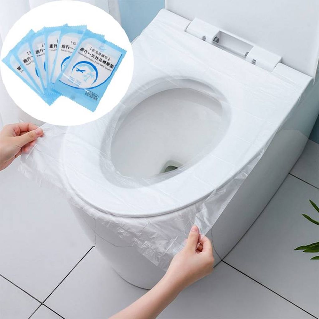 20/5pcs Einweg-Toiletten sitz matte 100% wasserdichte Toiletten abdeckung  Geschäfts reise tragbare unabhängige Verpackung Schutz polster - AliExpress