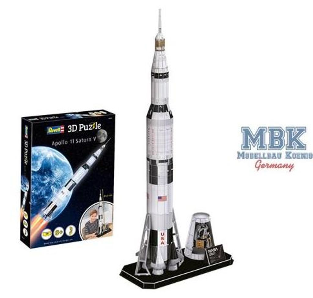 Revell REV00250 3D Puzzle: Apollo 11 Saturn V Produktbild 
