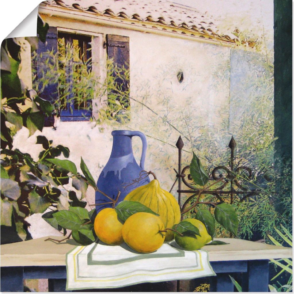 ARTland Poster Stillleben mit Kürbis I Größe: 30x30 cm