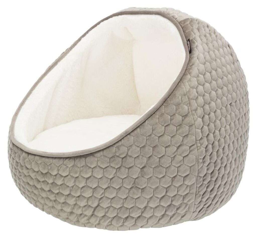 TRIXIE Höhle Livia - taupe/creme - ø 55 × 45 cm Produktbild 