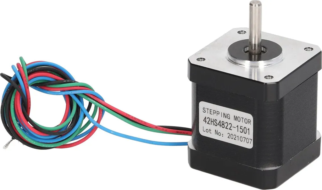 Moteur pas à pas CC 3,84V angle 1,8° 1,2A avec rotor acier et câble