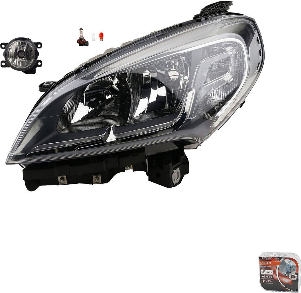 Johns, Scheinwerfer Li. Osram Night Breaker Laser passend für Fiat Doblo Kombi Cargo 51974244 52086862 52109259 51858824