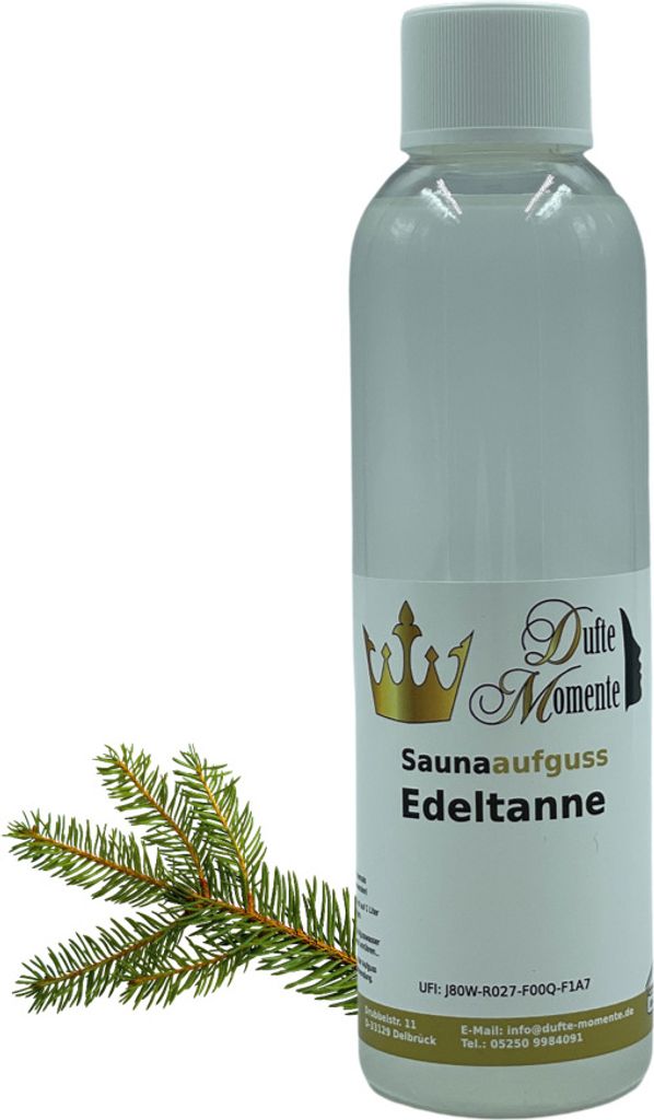Dufte Momente | Saunaduft Konzentrat Edeltanne 250ml | naturreine und natürliche ätherische Öle | vegan und ohne Tierversuche