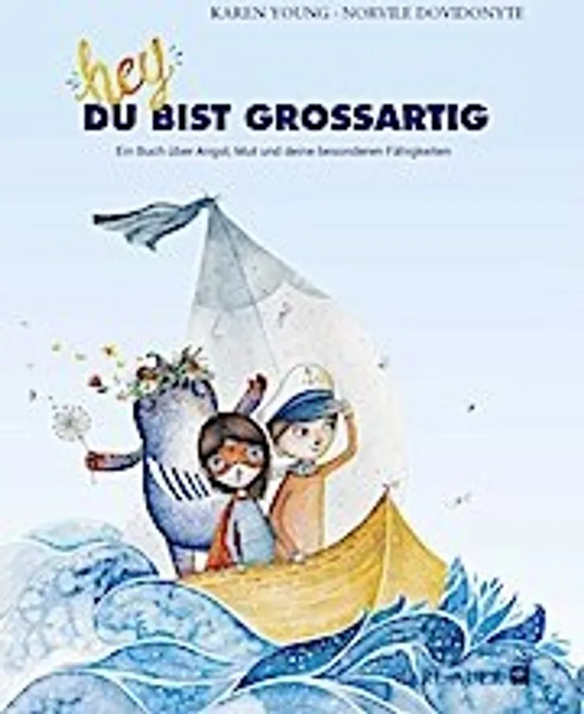 Carte de vœux Hey du bist großartig avec enveloppe élégante incluse