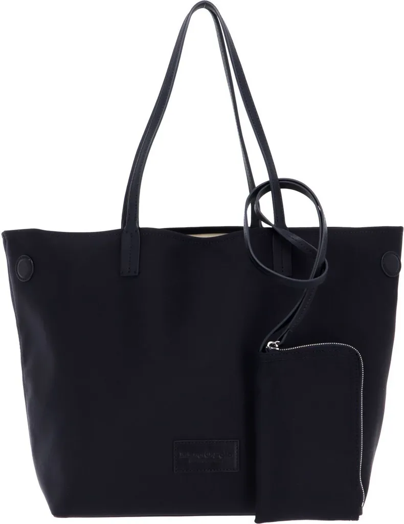 Marc O'Polo Samira Borsa a Tracolla Blu: Shopper in Pelle e Tessuto
