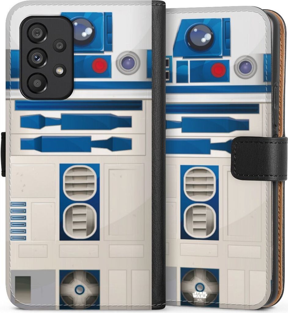 DeinDesign Klapphülle für Samsung Galaxy A53 5G Handytasche Lederhülle Tasche Fanartikel Star Wars R2D2