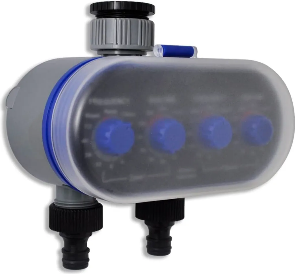 Programmateur d'arrosage électronique pour jardin avec double sortie - 2