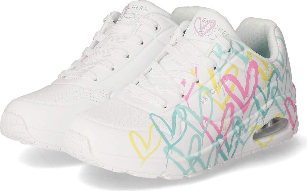 Skechers Damen Low Sneaker/ Schnürschuhe CHANGED LOVE Weiß Produktbild 