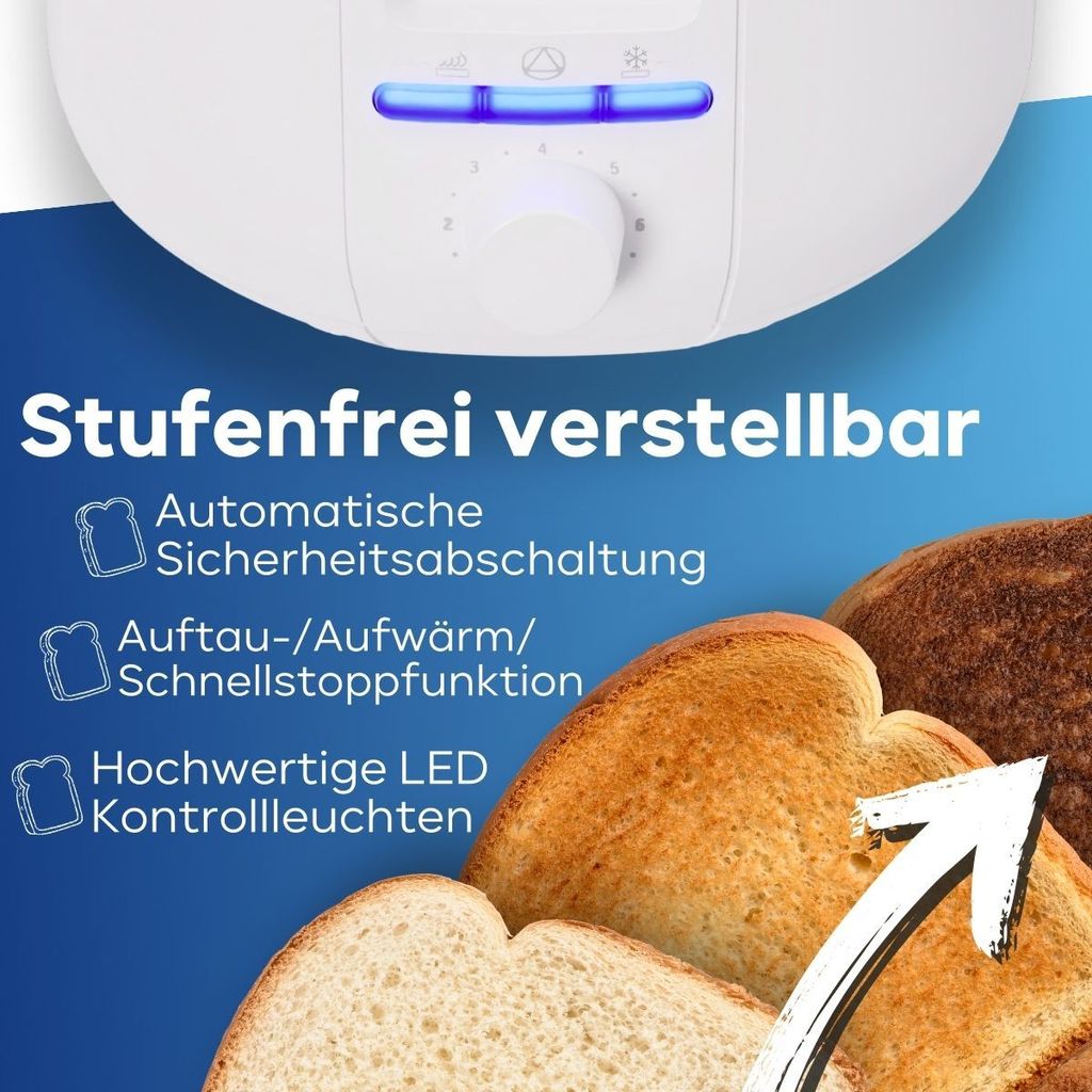 Bomann® Toaster 4 Scheiben | Langschlitztoaster mit Produktbild 4