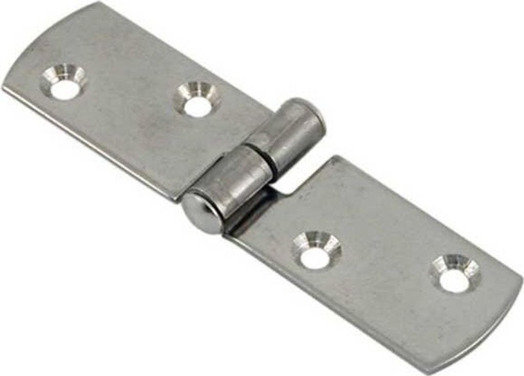 Euromarine Edelstahl Rundes Scharnier 2 Einheiten Silber 85 x 20 mm Silber 85 x 20 mm