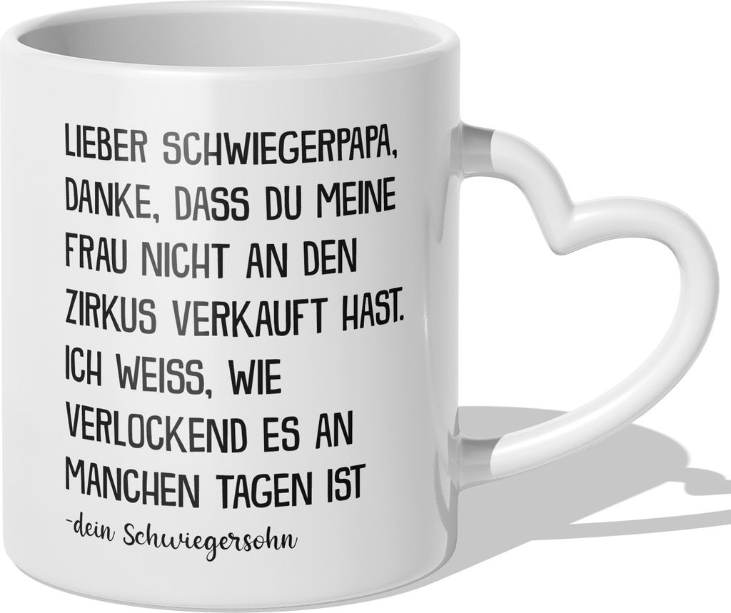 22Feels Schwiegerpapa Geschenk von Schwiegersohn Bräutigam Schwiegervater Tasse Männer Kaffeetasse Vater der Braut Beste Schwiegereltern Haferl G...