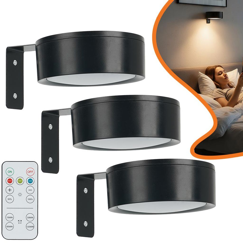 3 PACK Bild Licht mit Fernbedienung, LED Kunstanzeige, Produktbild 
