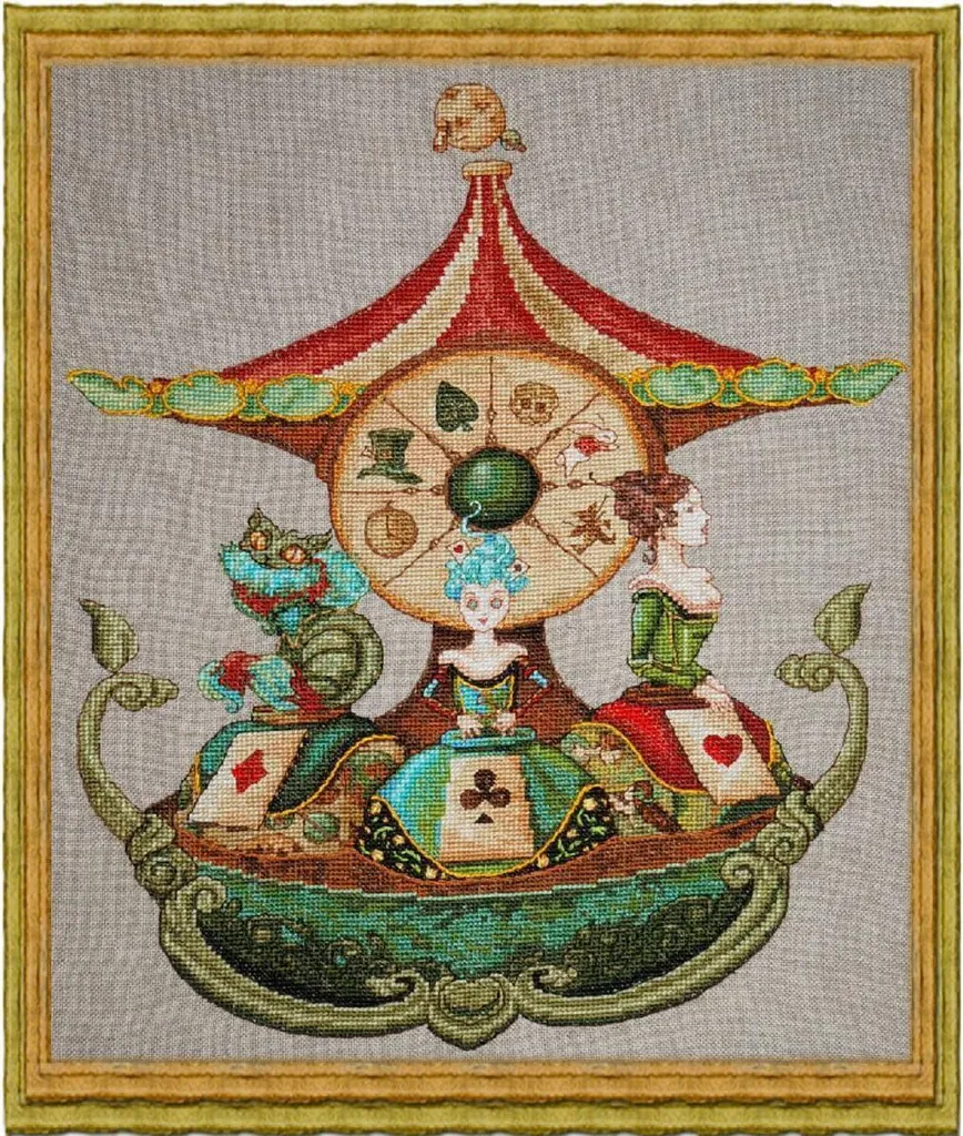 Kit Broderie Point de Croix Compté Nimue Alices Karussell Motif 102k