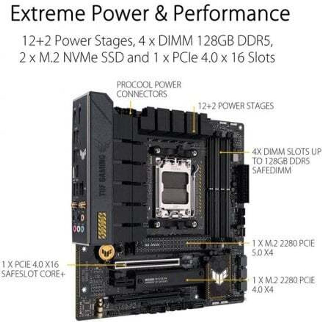ASUS TUF GAMING B650M-PLUS WIFI Mainboard Produktbild 13