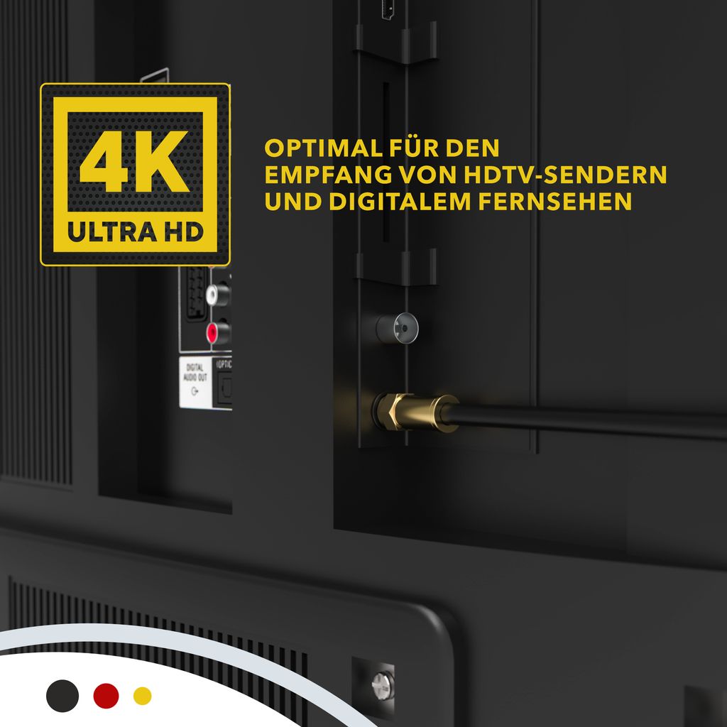 Antennenkabel Für TV Kabelfernsehen HD 4K 135dB