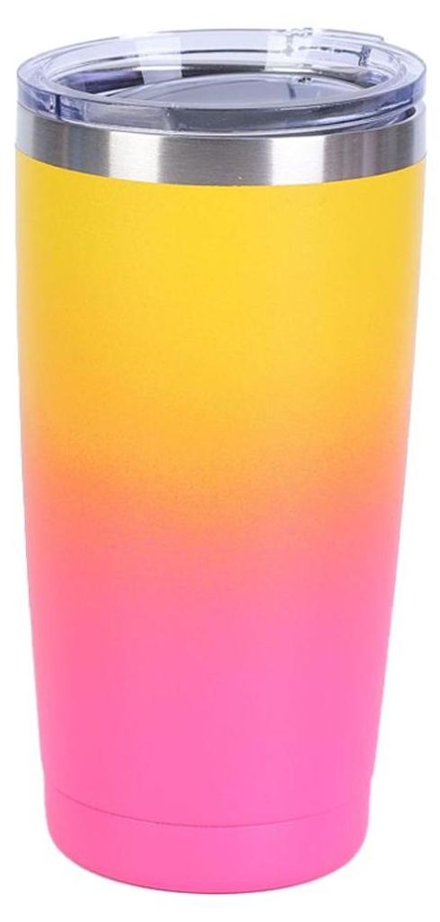 Edelstahlbecher wie abgebildet | Vakuumisolierte Flasche mit flexiblem Deckel und Strohhalm für heiße und kalte Getränke