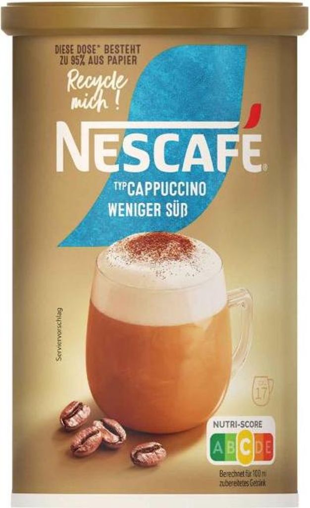 Nescafé Typ Cappuccino weniger süß 220g Produktbild 