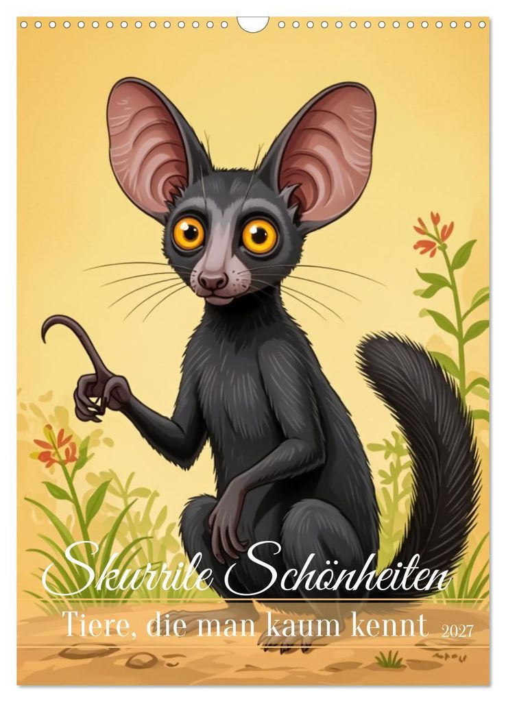 Skurrile Schönheiten – Tiere, die man kaum kennt (Wandkalender 2027 DIN A3 hoch), CALVENDO Monatskalender